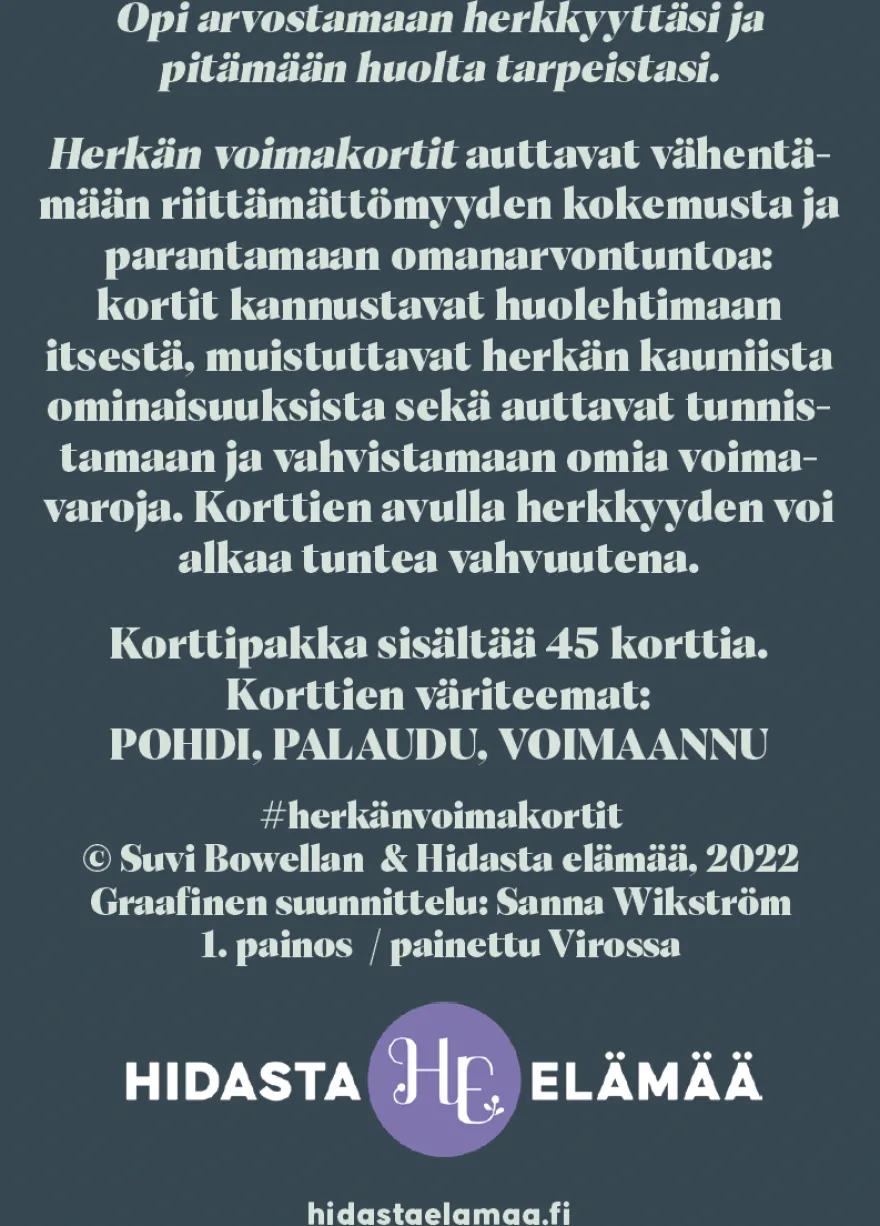 Hidasta Elämää Herkän Voimakortit