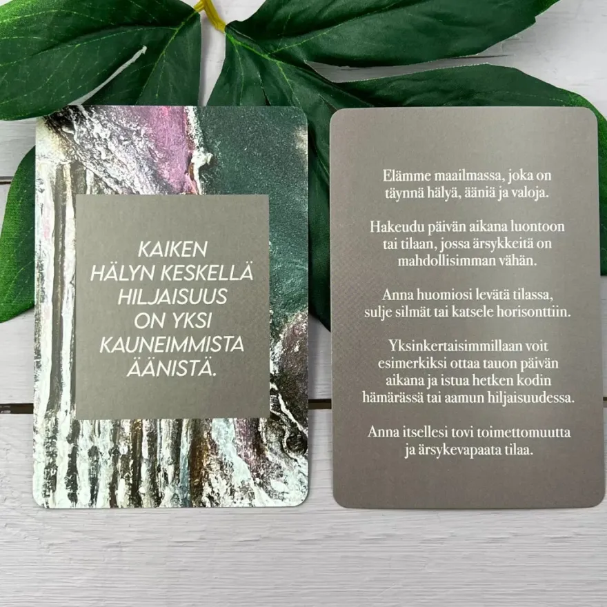 Hidasta Elämää Hitaammassa Tahdissa Rauhoittumiskortit