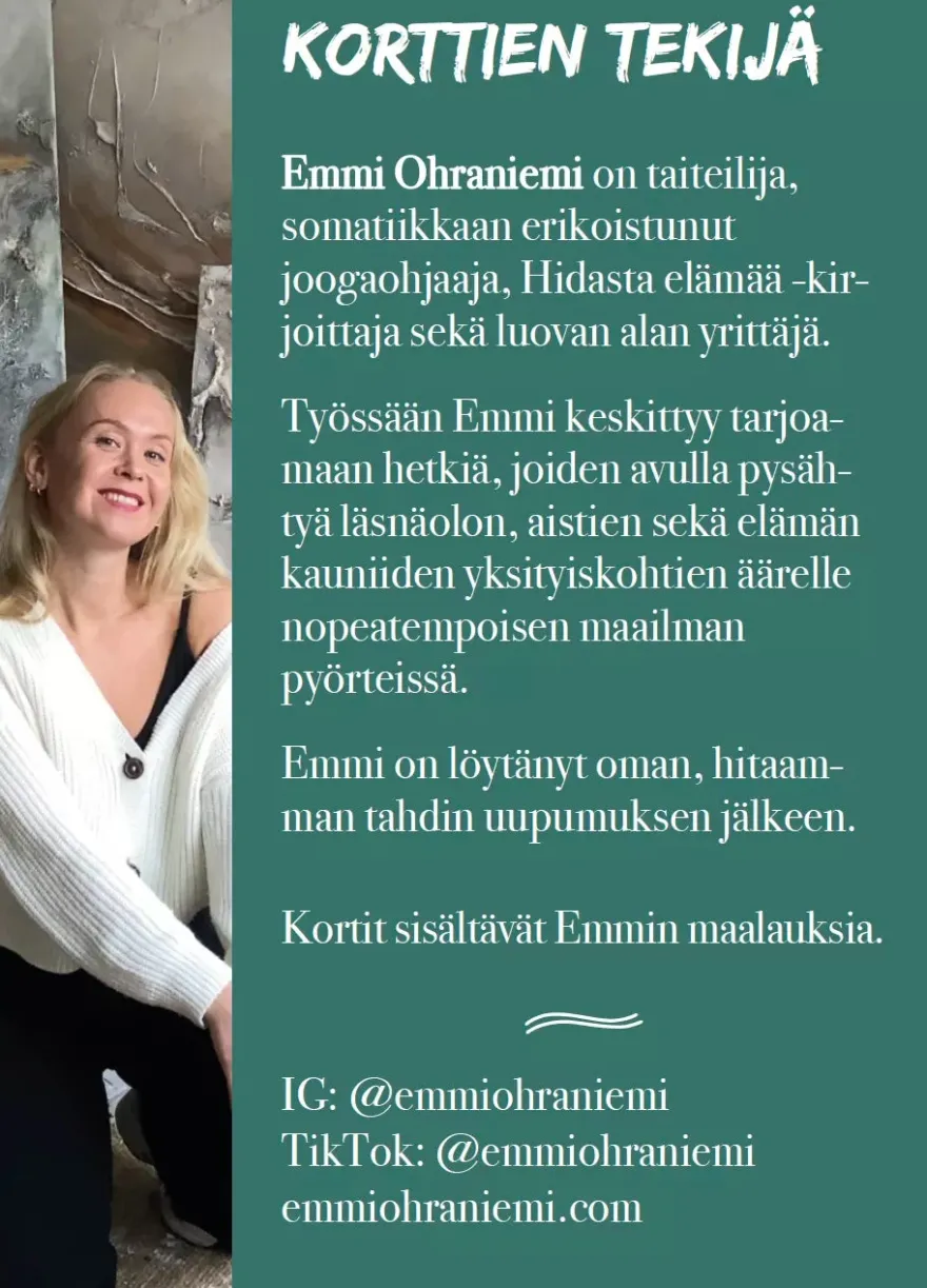 Hidasta Elämää Hitaammassa Tahdissa Rauhoittumiskortit
