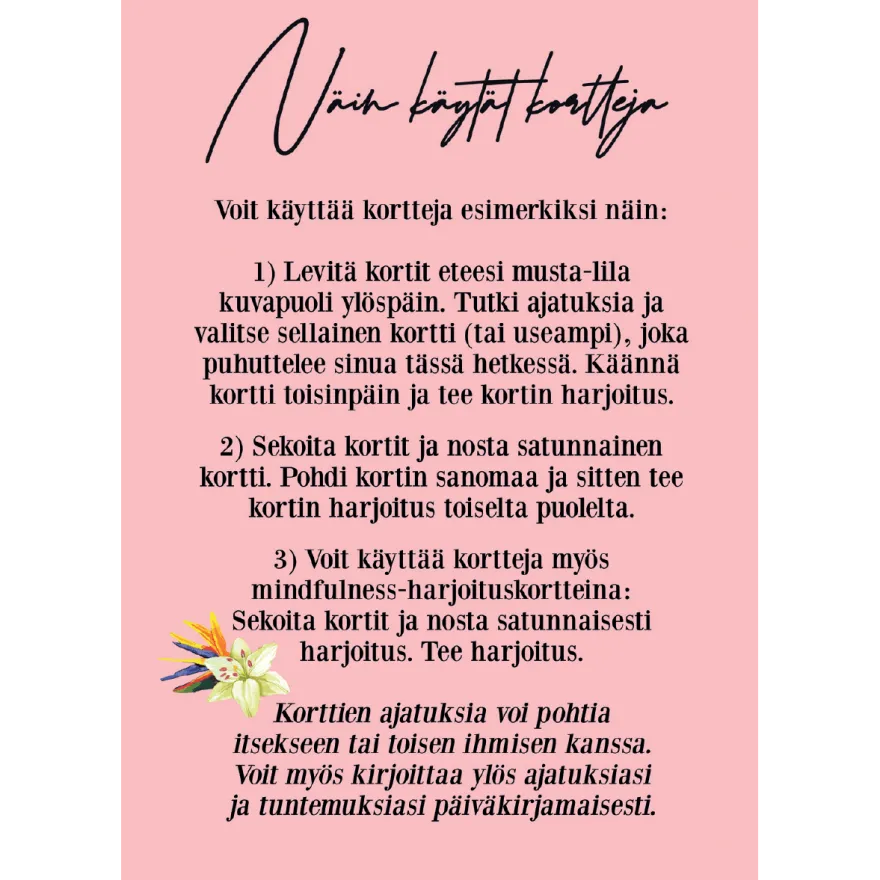 Hidasta Elämää Kun tuntuu pahalta - lohtukortit ahdistuneelle