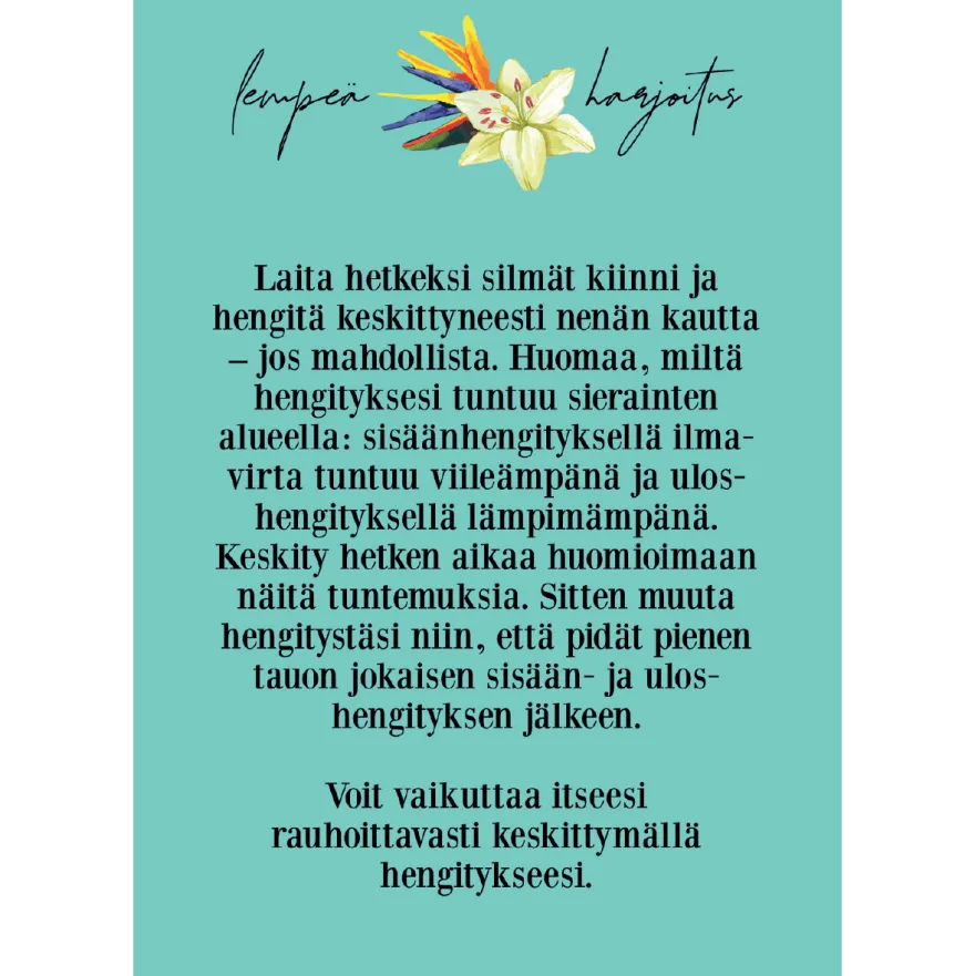 Hidasta Elämää Kun tuntuu pahalta - lohtukortit ahdistuneelle