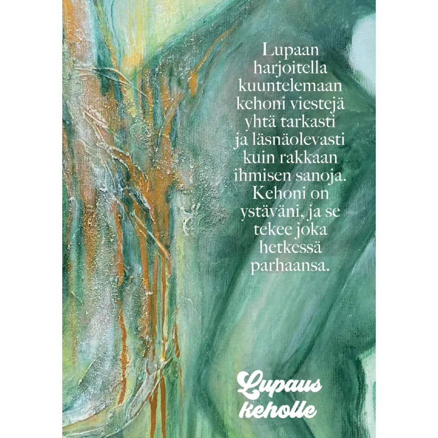 Hidasta Elämää Lempeyttä keholle kortit