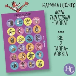Hidasta Elämää Meni tunteisiin -tarrat