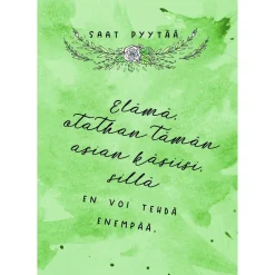 Hidasta Elämää Ole itsellesi armollinen -kortit