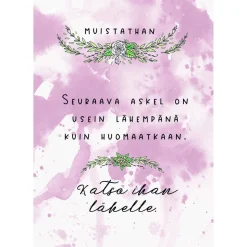 Hidasta Elämää Ole itsellesi armollinen -kortit
