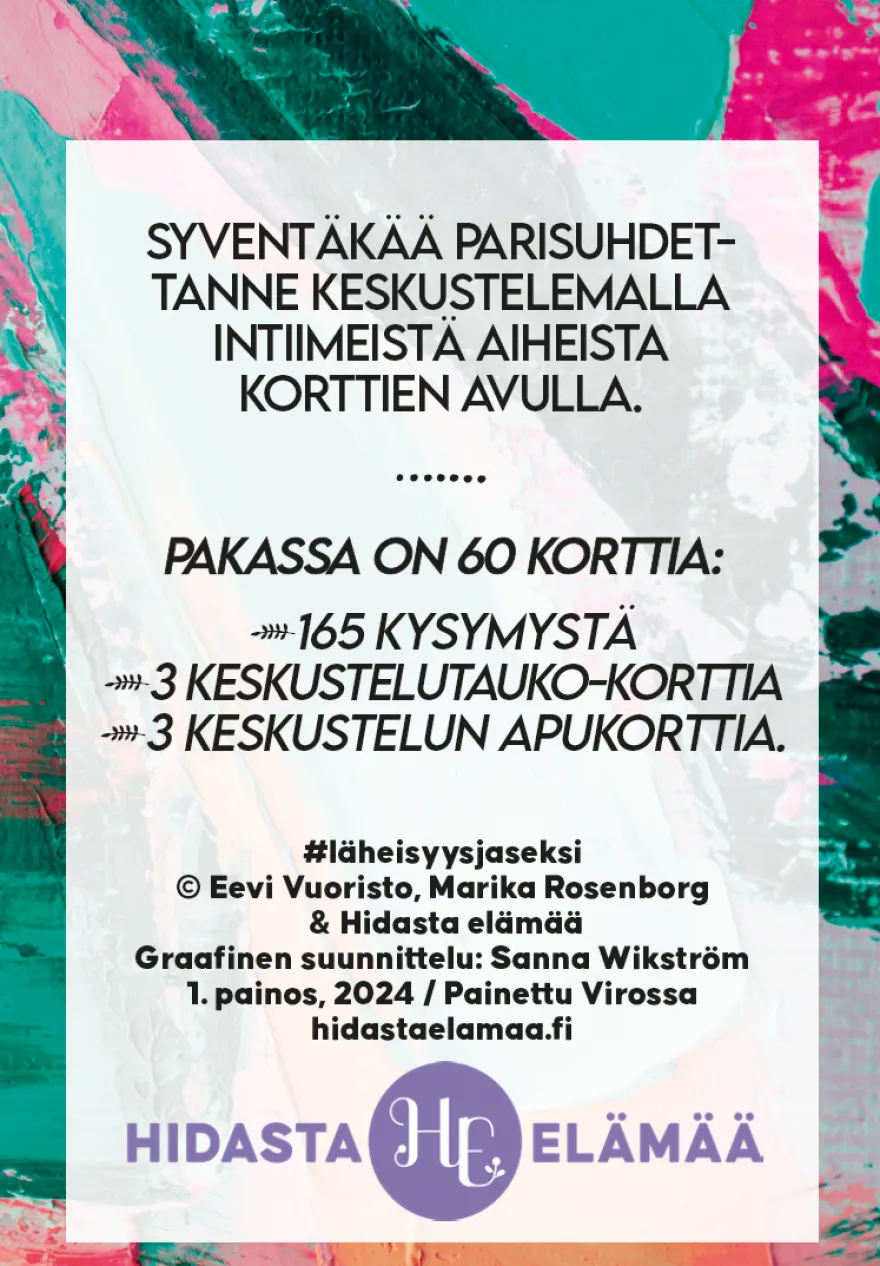 Hidasta Elämää Parisuhteen Keskustelukortit - Läheisyys ja Seksi