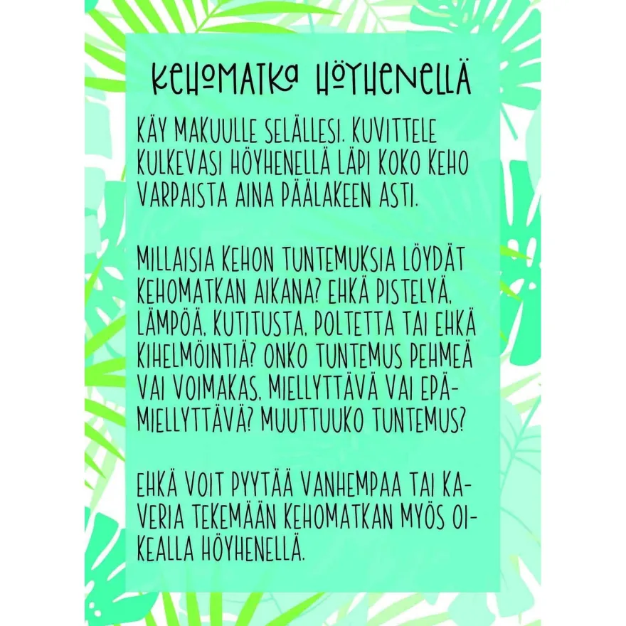 Hidasta Elämää Rauhoittumiskortit