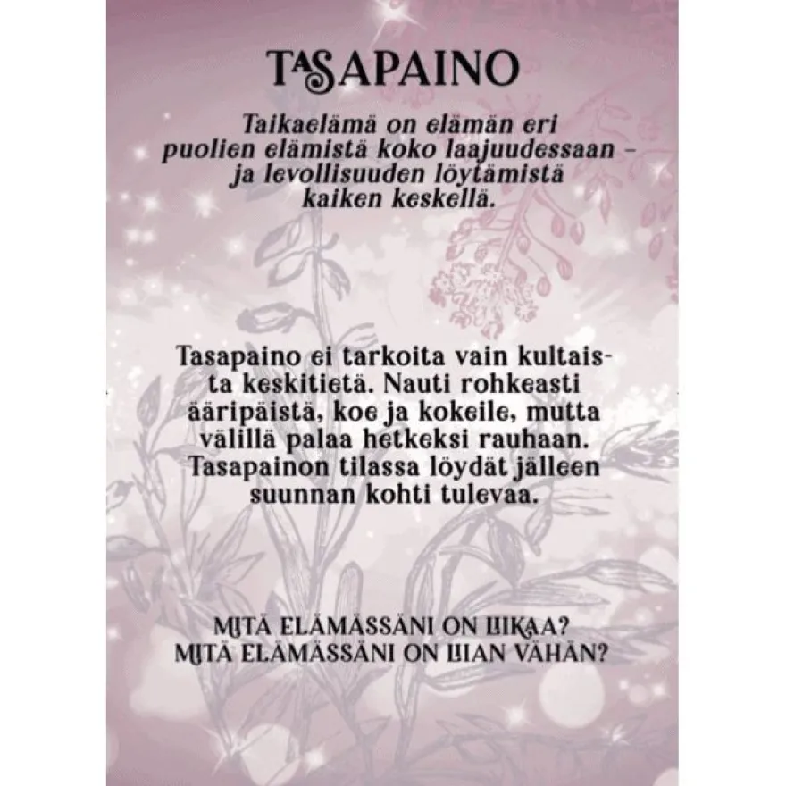 Hidasta Elämää Taikahetkiä Elämään -kortit