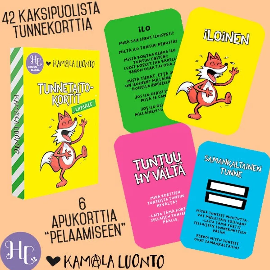 Hidasta Elämää Tunnetaitokortit Lapsille