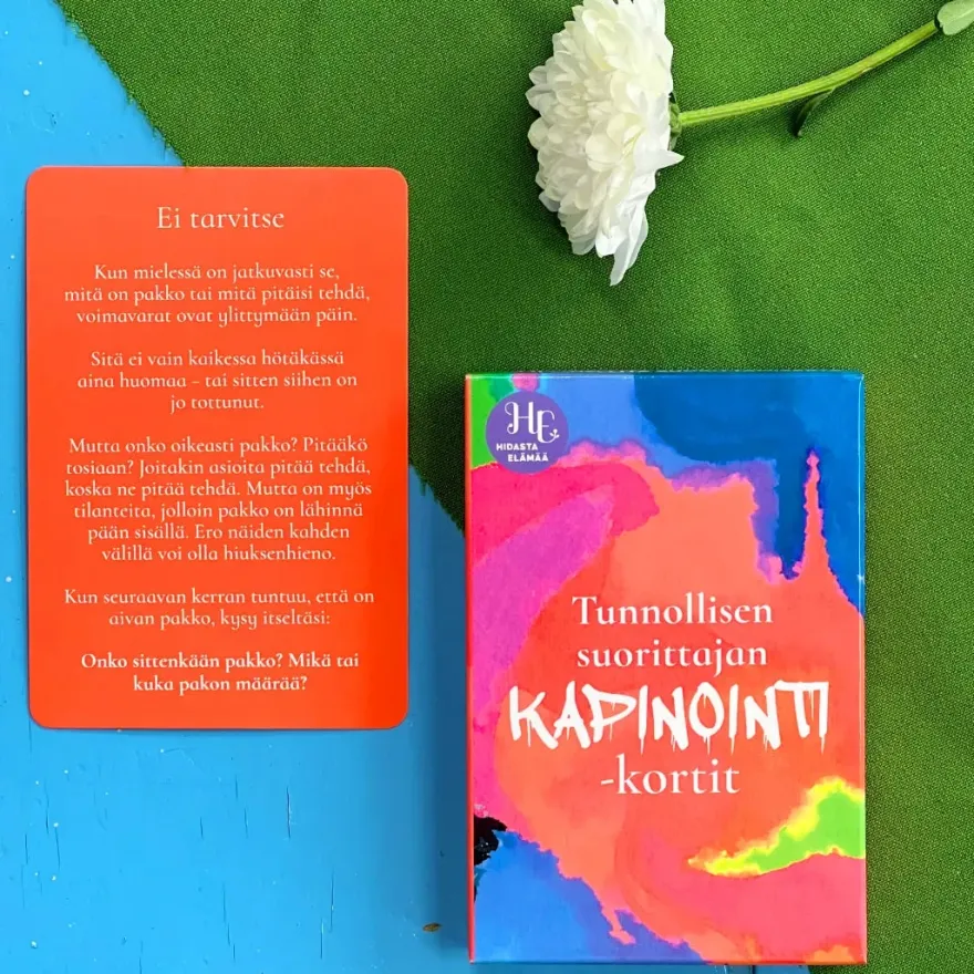 Hidasta Elämää Tunnollisen suorittajan kapinointikortit