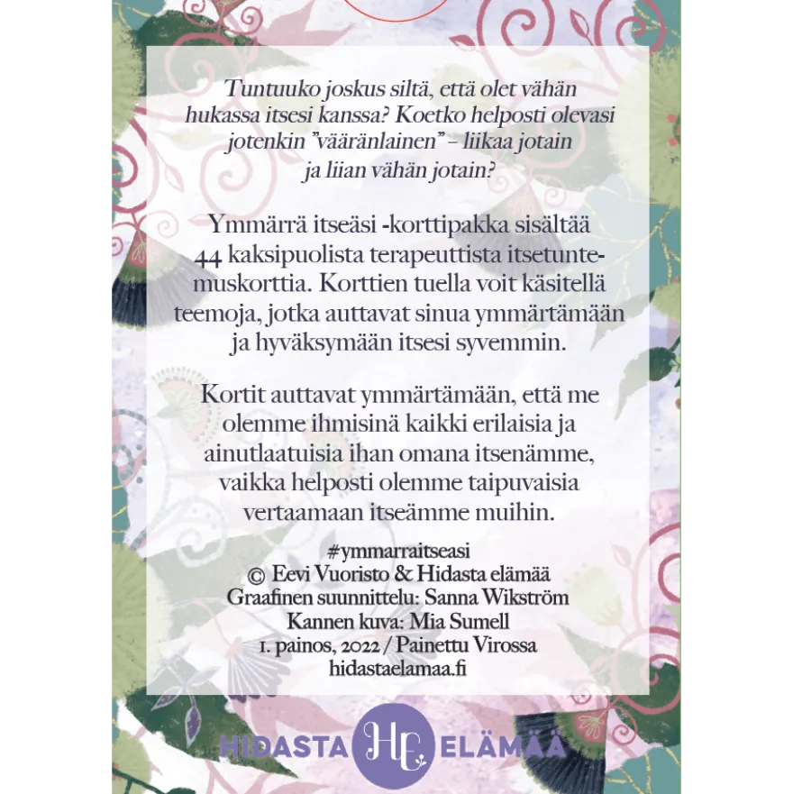 Hidasta Elämää Ymmärrä itseäsi - terapeuttiset itsetuntemuskortit