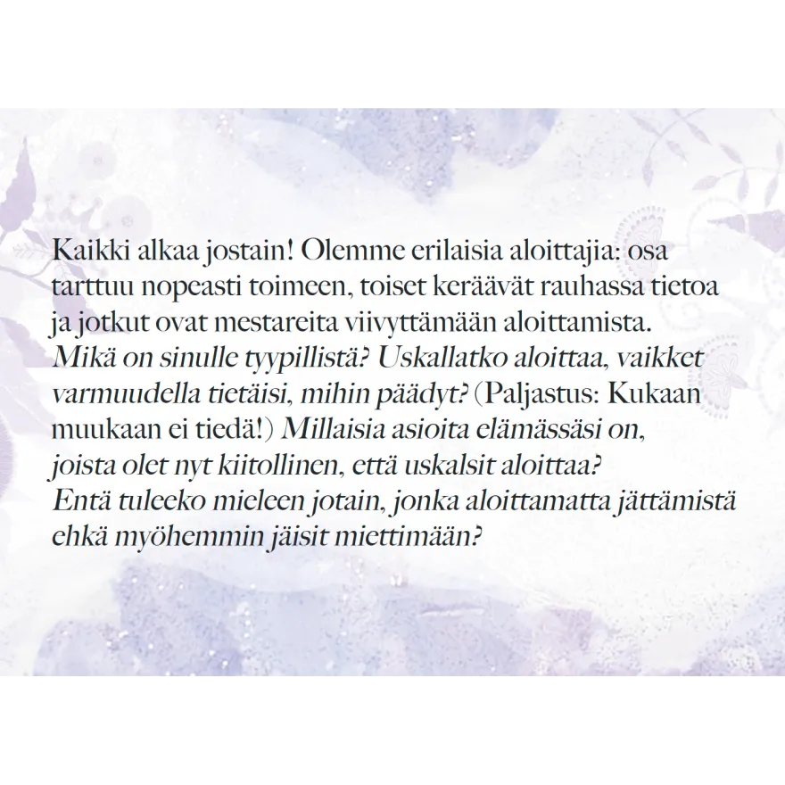Hidasta Elämää Ymmärrä itseäsi - terapeuttiset itsetuntemuskortit