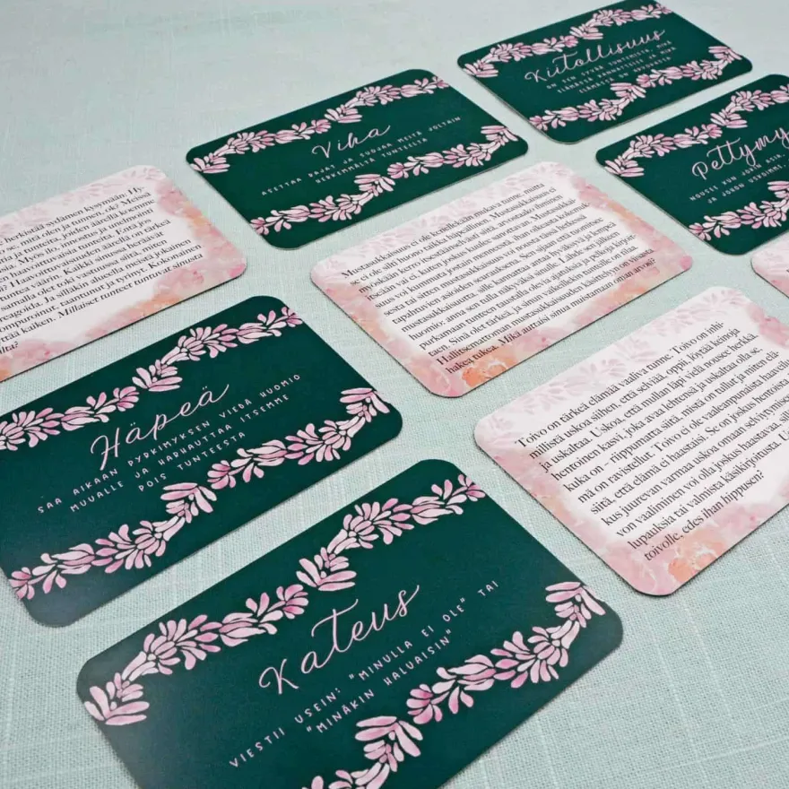 Hidasta Elämää Ymmärrä tunteitasi -kortit