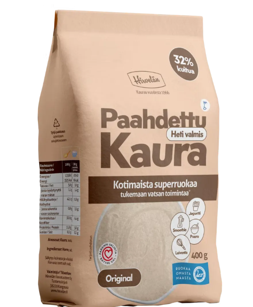 Hirvelän Paahdettu Kaura Original