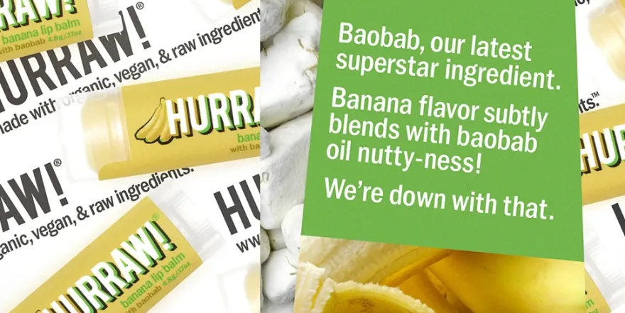Hurraw! Huulivoide Banaani