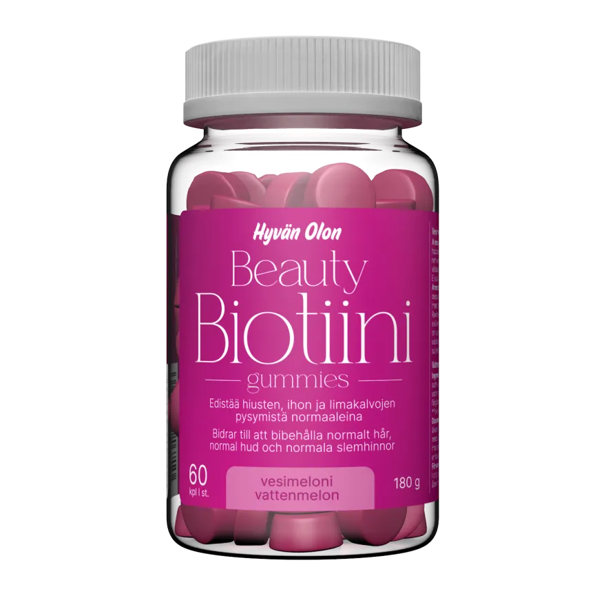 Hyvän Olon Beauty Biotiini 5 mg Gummies