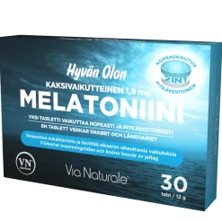 Hyvän Olon Kaksivaikutteinen Melatoniini 1,9 mg