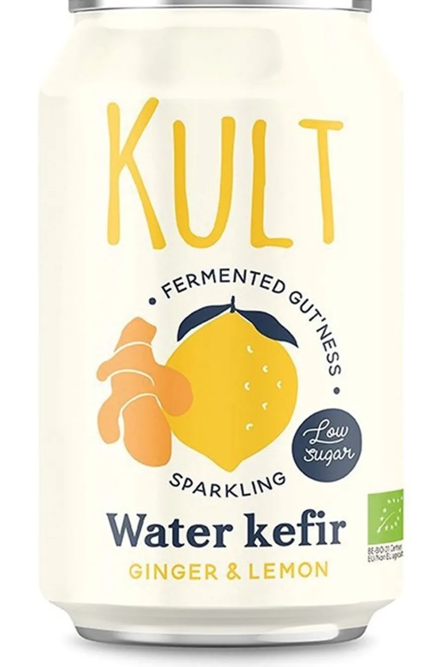 Kult Luomu Vesikefiirijuoma Inkivääri & Sitruuna