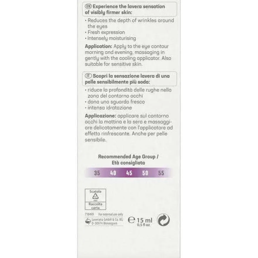 Lavera Firming Kiinteyttävä silmänympärysvoide