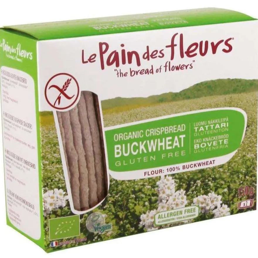 Le Pain des Fleurs Luomu Gluteeniton Näkkileipä Tattari