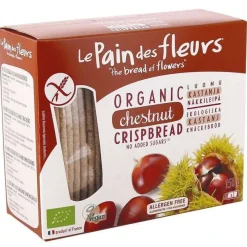 Le Pain des Fleurs Luomu Gluteeniton Näkkileipä Kastanja