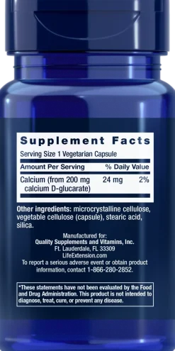 Life Extension Calcium D-Glucarate