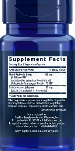 Life Extension FLORASSIST® Mood Improve