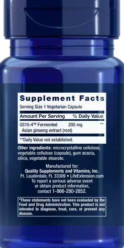 Life Extension Ginseng Energy Boost