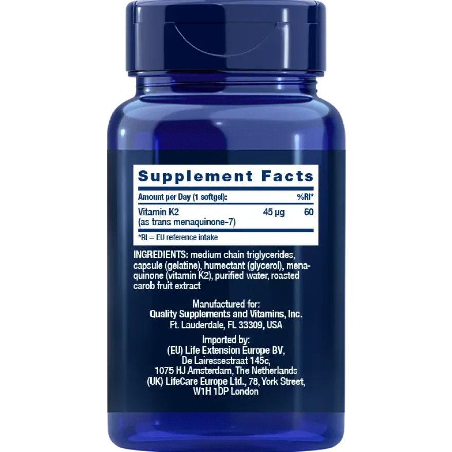 Life Extension Low Dose Vitamin K2