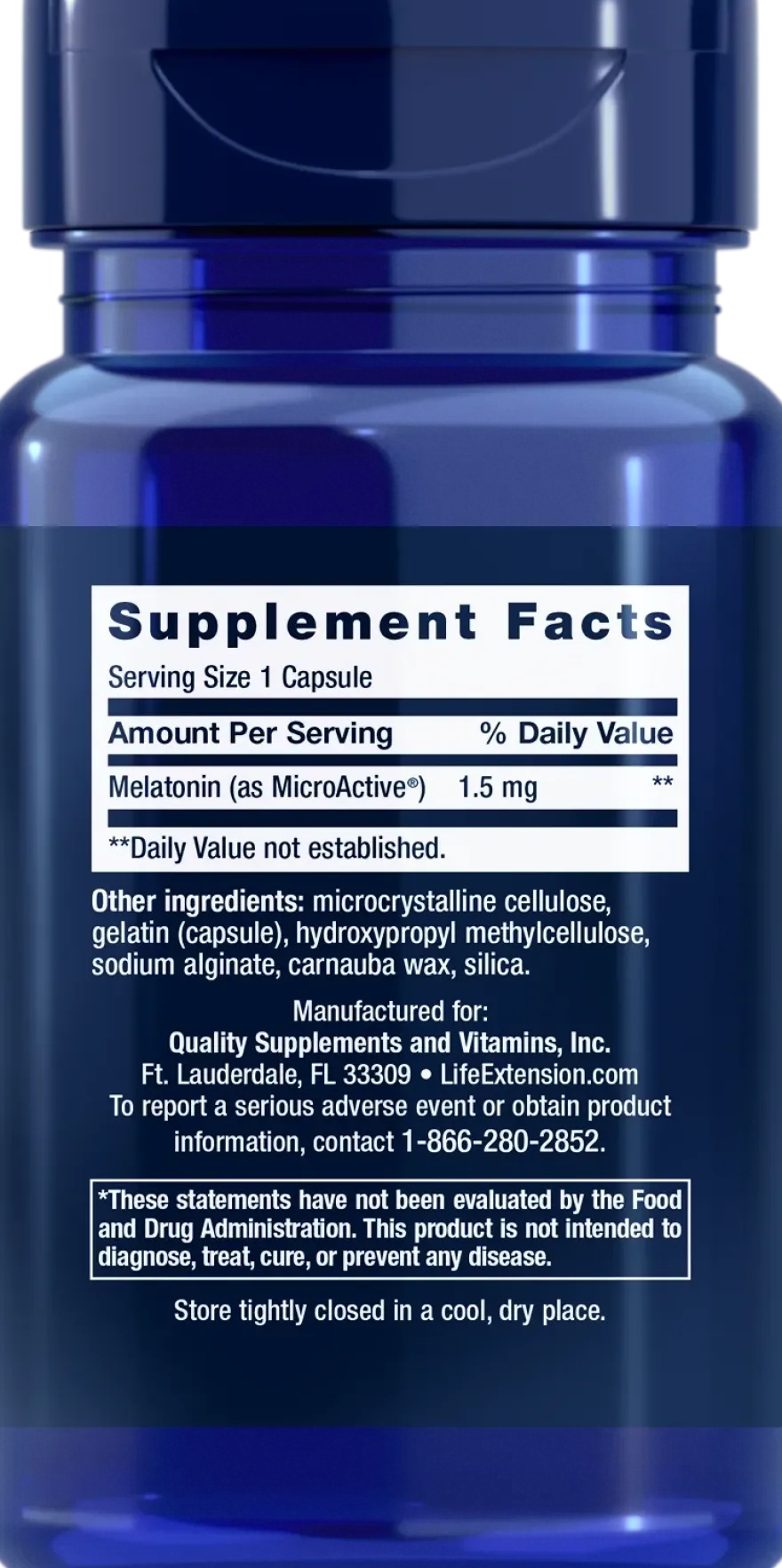 Life Extension Melatonin IR/XR