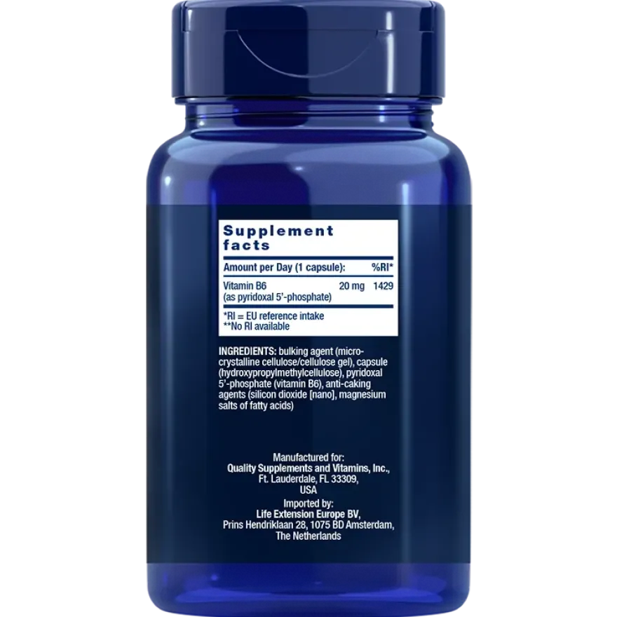 Life Extension Pyridoxal 5-Phosphate Caps 20 mg