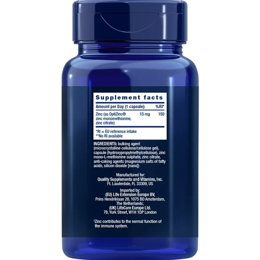 Life Extension Zinc 15 mg