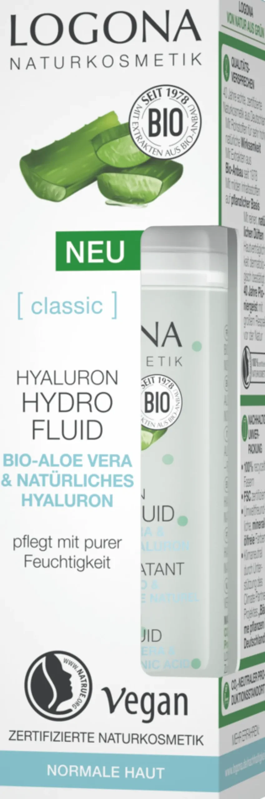 Logona Classic Hyaluronihappo Kosteusemulsio