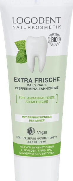 Logona Extra Fresh Daily Care Hammastahna Piparminttu