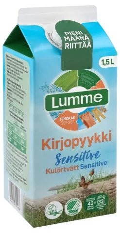 Lumme Kirjopyykki Pyykinpesuneste Sensitive