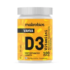 Makrobios D3-vitamiini 100 mikrog