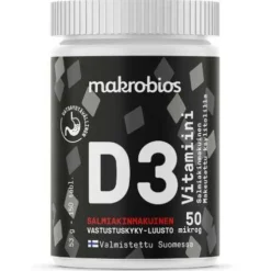 Makrobios D3-vitamiini 50 mikrog Salmiakki