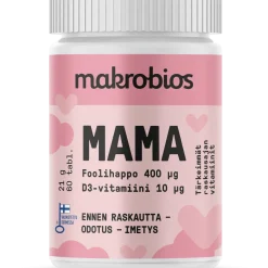 Makrobios Mama Foolihappo + D-vitamiini