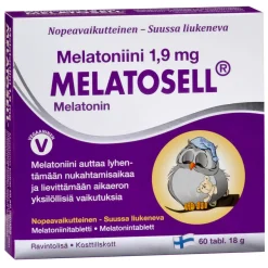 Melatosell Melatoniini 1,9 mg