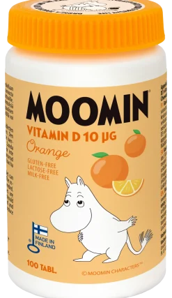 Moomin® D-vitamiini 10 µg Appelsiini