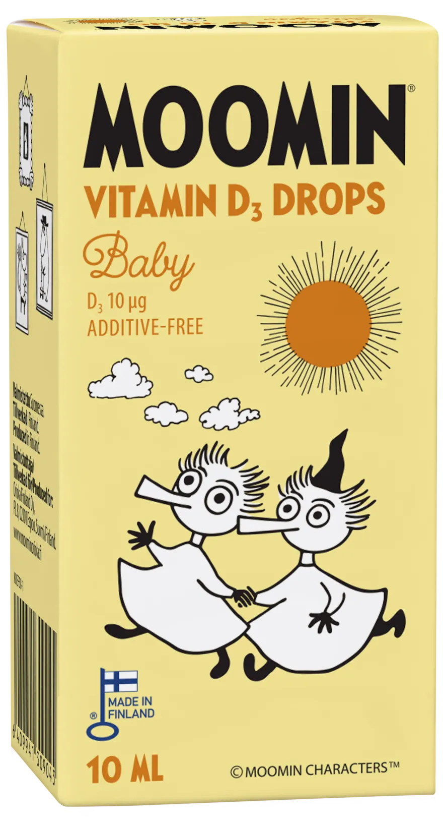 Moomin® D-vitamiinitipat 10 mikrog