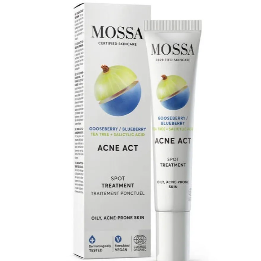 Mossa Acne Act Täsmätipat Epäpuhtauksiin