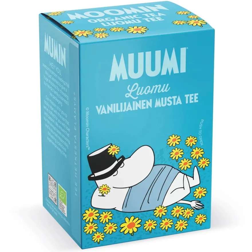 Muumi Luomu Vaniljainen Musta Tee