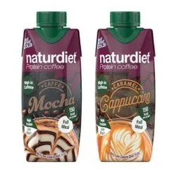Naturdiet Proteiinikahvi Caramel Cappuccino, 12-pack