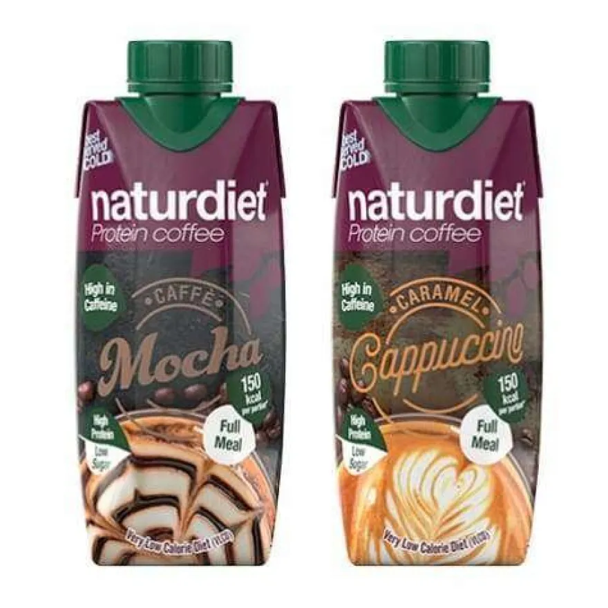 Naturdiet Proteiinikahvi Caramel Cappuccino, 12-pack