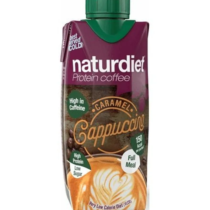 Naturdiet Proteiinikahvi Caramel Cappuccino, 12-pack