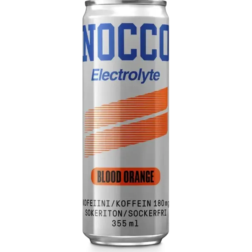 NOCCO Electrolyte Blood Orange Energiajuoma 24-pack
