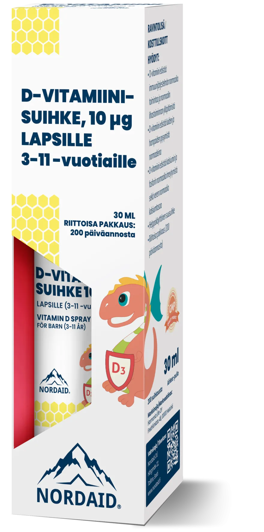 Nordaid D-vitamiinisuihke 10 mikrog Lapsille