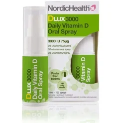 Nordic Health DLux 3000 75 mikrog D-vitamiinisuihke