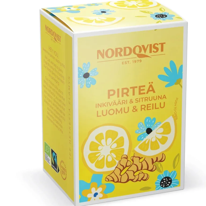 Nordqvist Pirteä Luomu Vihreä Tee